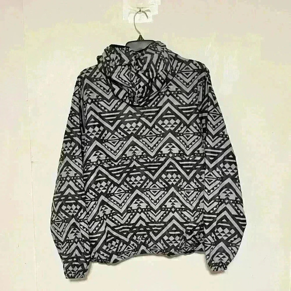 Victorias Secret PINK Anorak Jacket Aztec Hoodie Drawstring Dog Half Zip - Picture 2 of 5